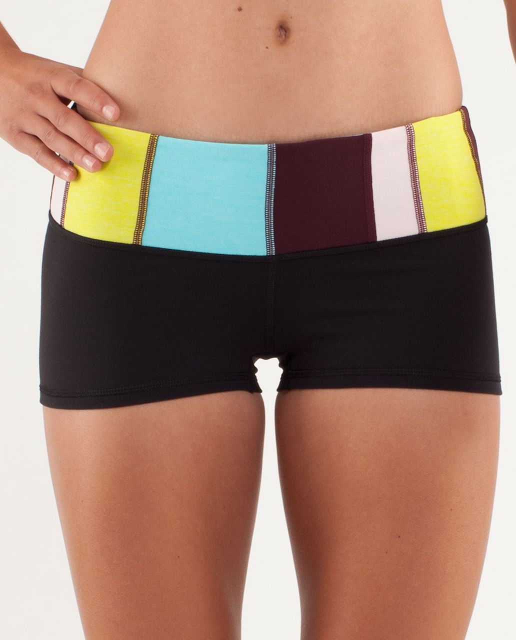 Lululemon Boogie Short - Black / Fall 12 Quilt 6 / Tonka Stripe Angel Blue / Heathered Angel Blue