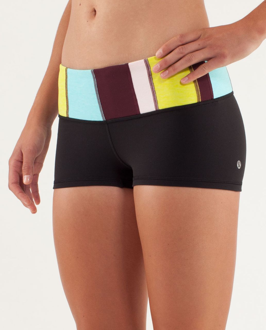 Lululemon Boogie Short - Black / Fall 12 Quilt 6 / Tonka Stripe Angel Blue / Heathered Angel Blue