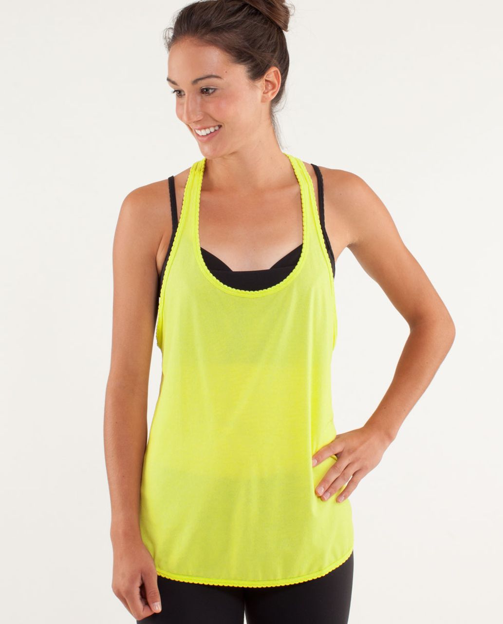 Lululemon 105 F Singlet - Split Pea