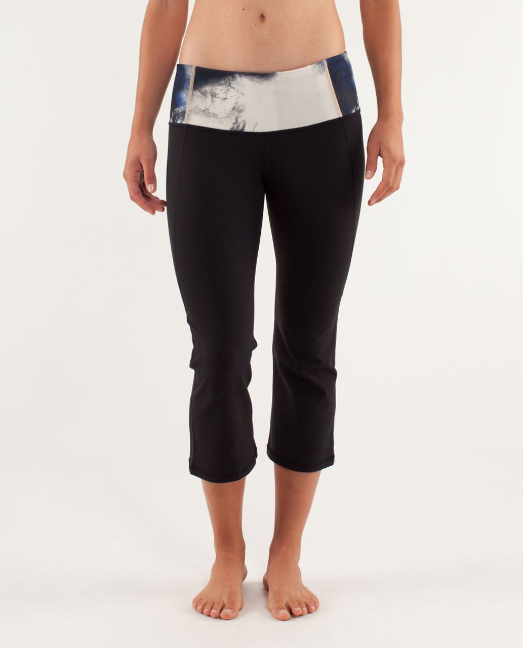 Lululemon Gather & Crow Crop - Black / Milky Way Multi