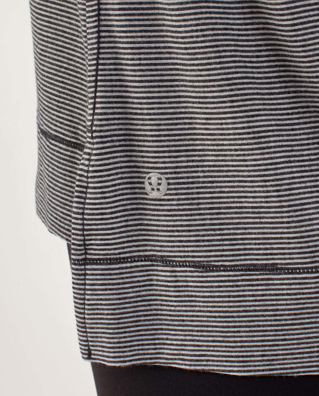 Lululemon Perfect Layer Tee - Tonka Stripe Burnout Black