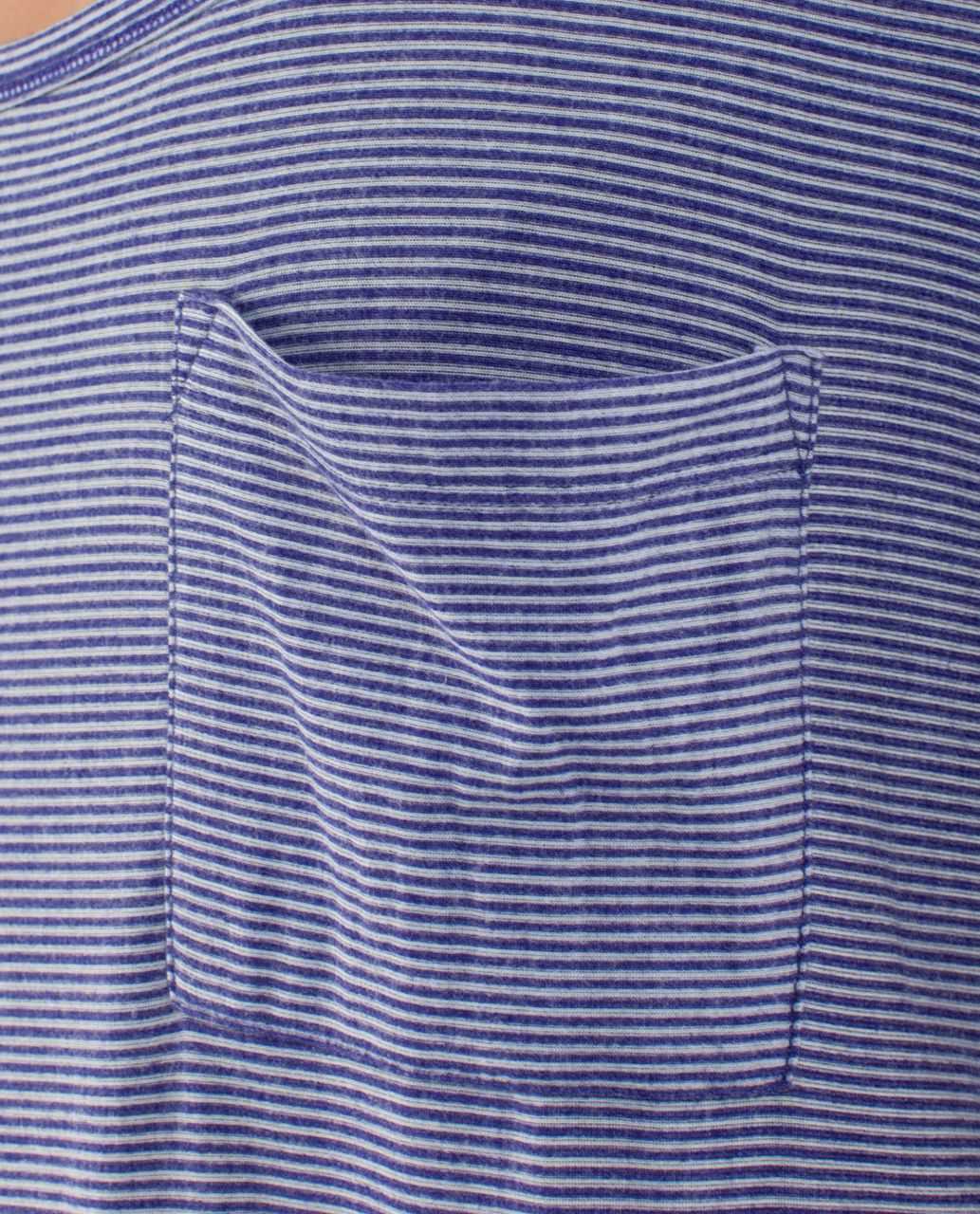 Lululemon Perfect Layer Tee - Tonka Stripe Burnout Pigment Blue