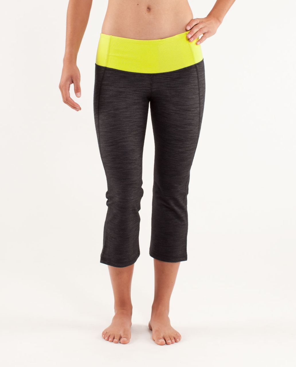 Lululemon Gather & Crow Crop *Denim - Black Slub Denim / Tonka Stripe Split Pea / Heathered Split Pea / Heathered Split Pea