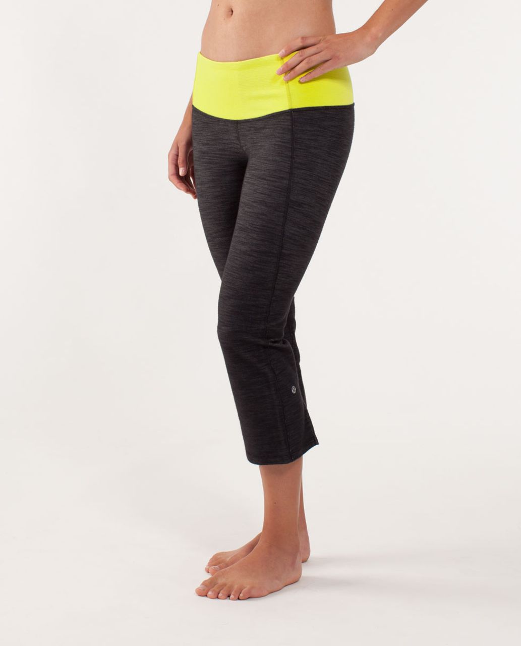 Lululemon Gather & Crow Crop *Denim - Black Slub Denim / Tonka Stripe Split Pea / Heathered Split Pea / Heathered Split Pea