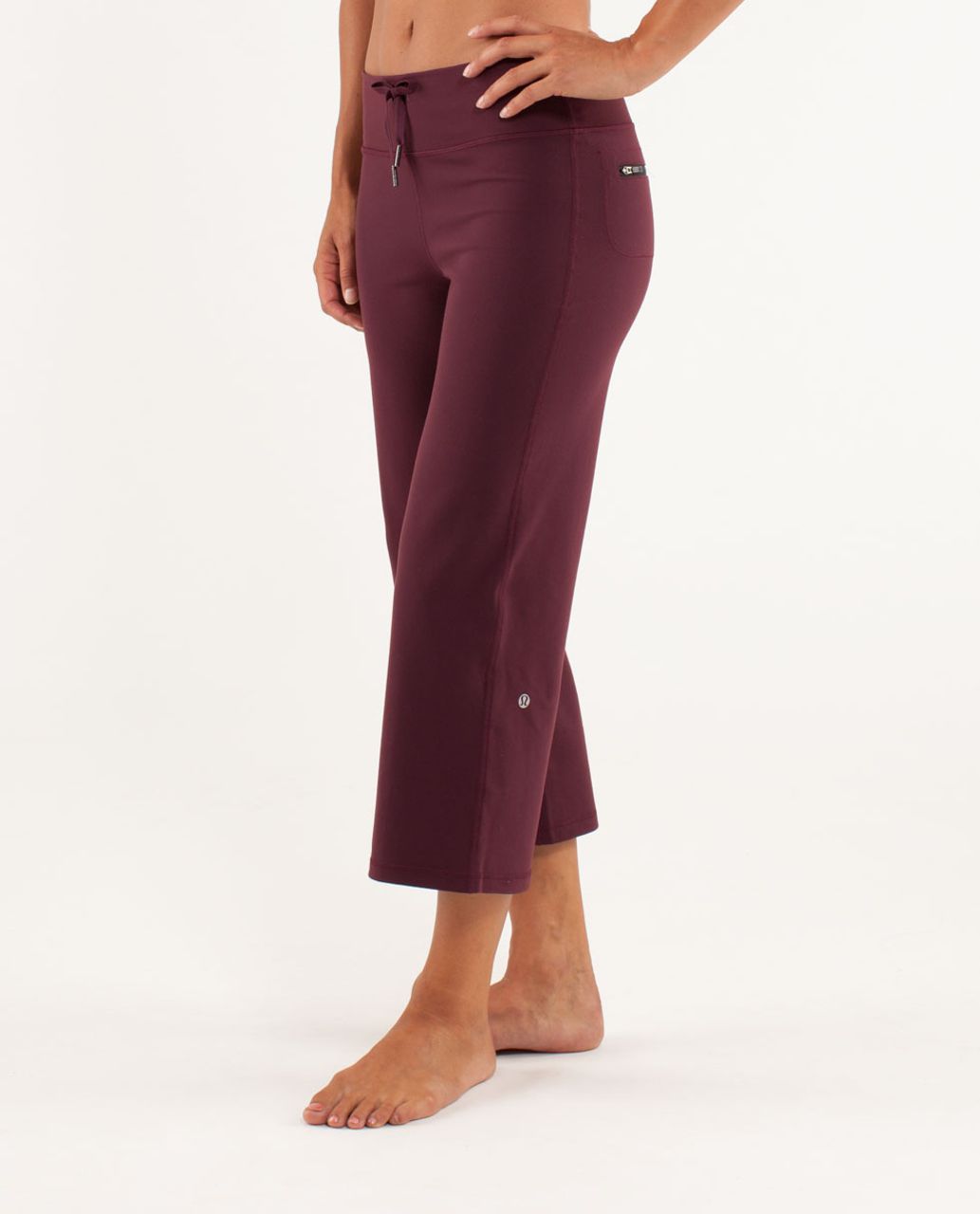 Lululemon Relaxed Fit Crop II - Bordeaux Drama