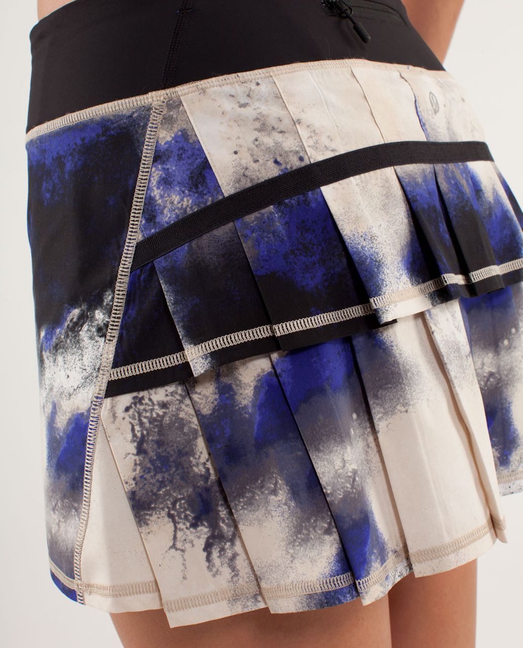 Lululemon Run:  Pace Setter Skirt (Tall) - Milky Way Multi Print / Black / Pigment Blue