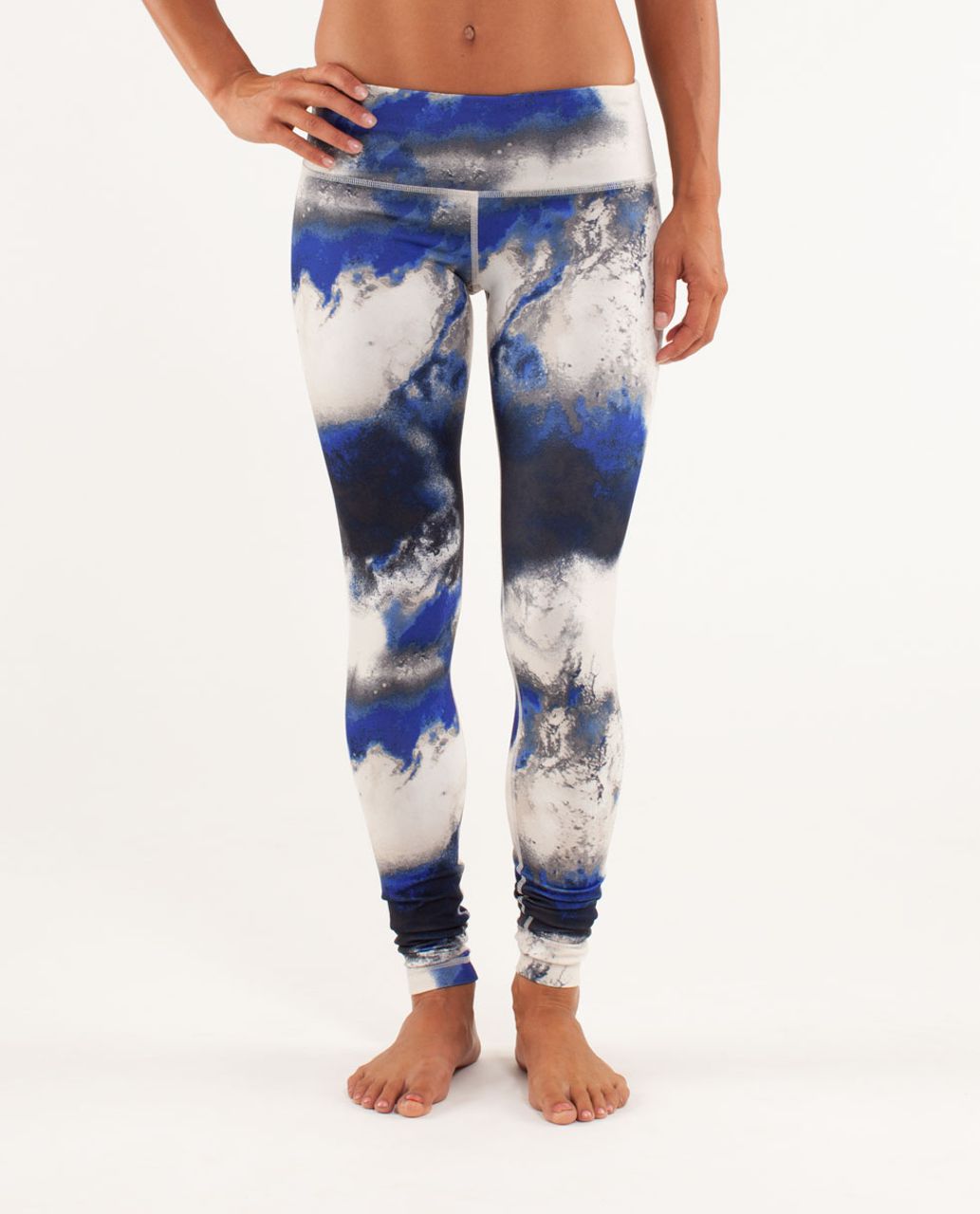 Lululemon athletica Wunder Under Tie Dye Marble Crop Leggings