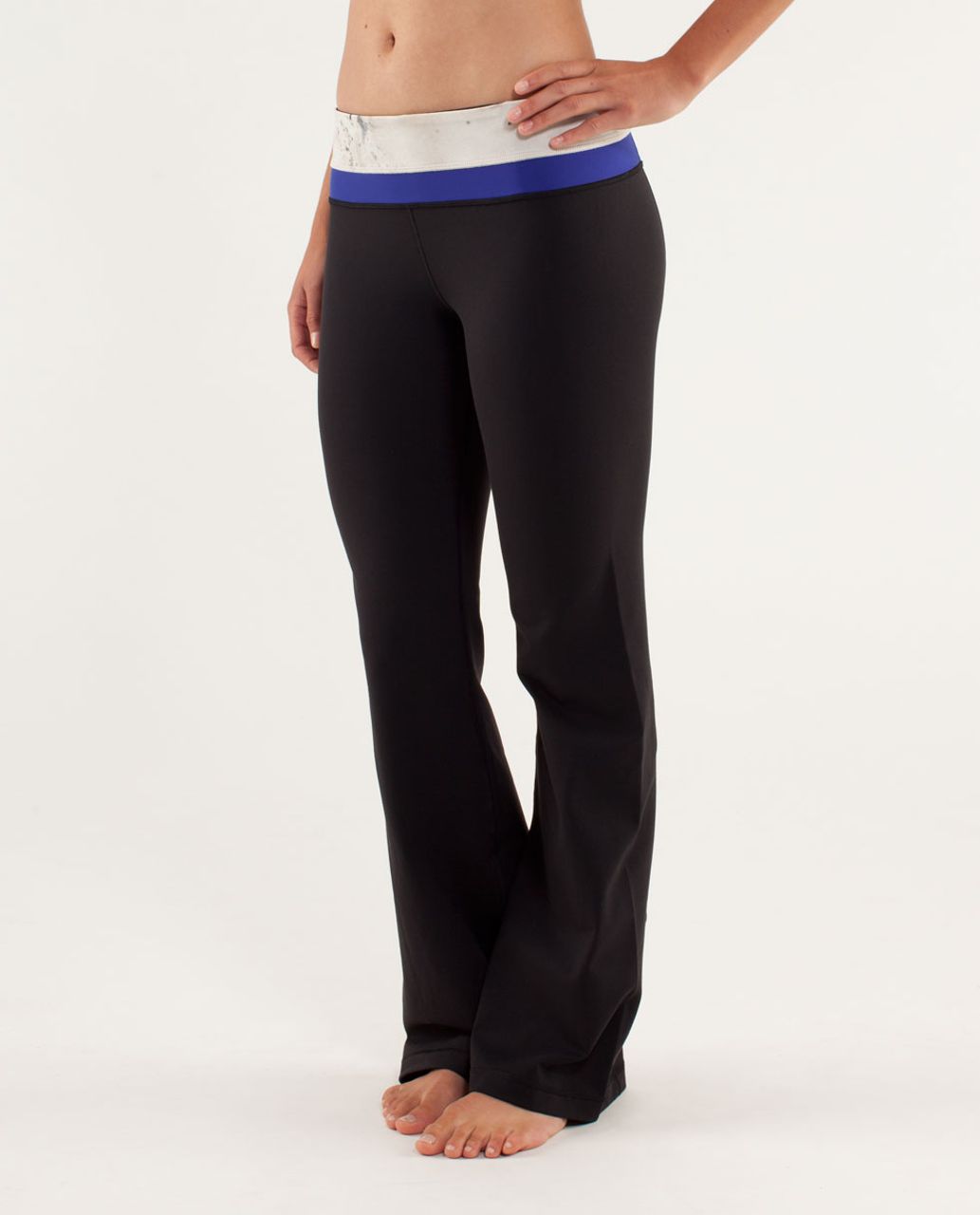 Lululemon Groove Pant (Regular) - Black / Milky Way Multi / Pigment Blue