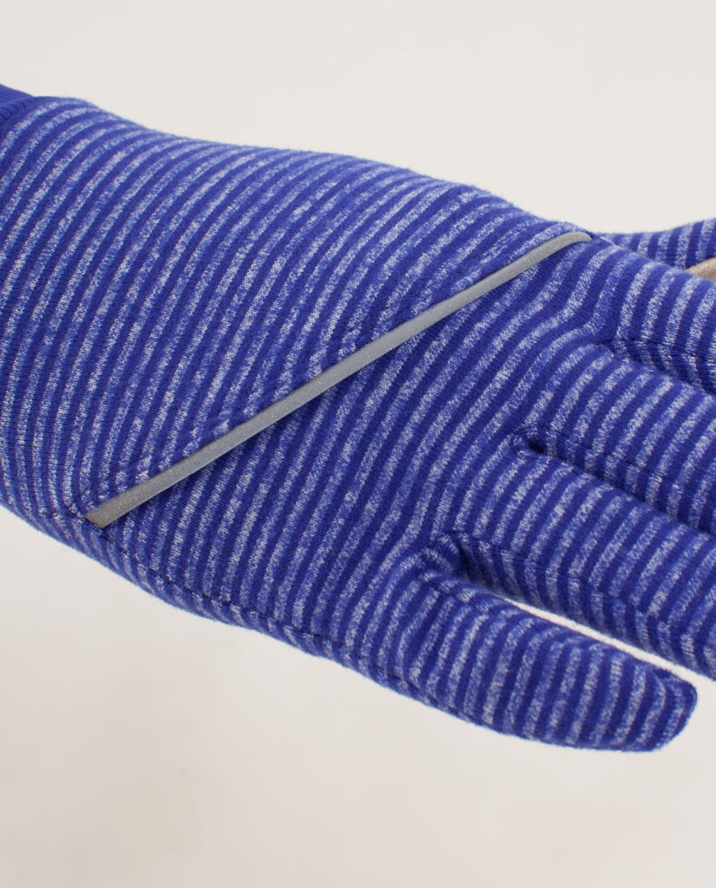 Lululemon Brisk Run Gloves - Tonka Stripe Pigment Blue / Heathered Pigment Blue / Pigment Blue