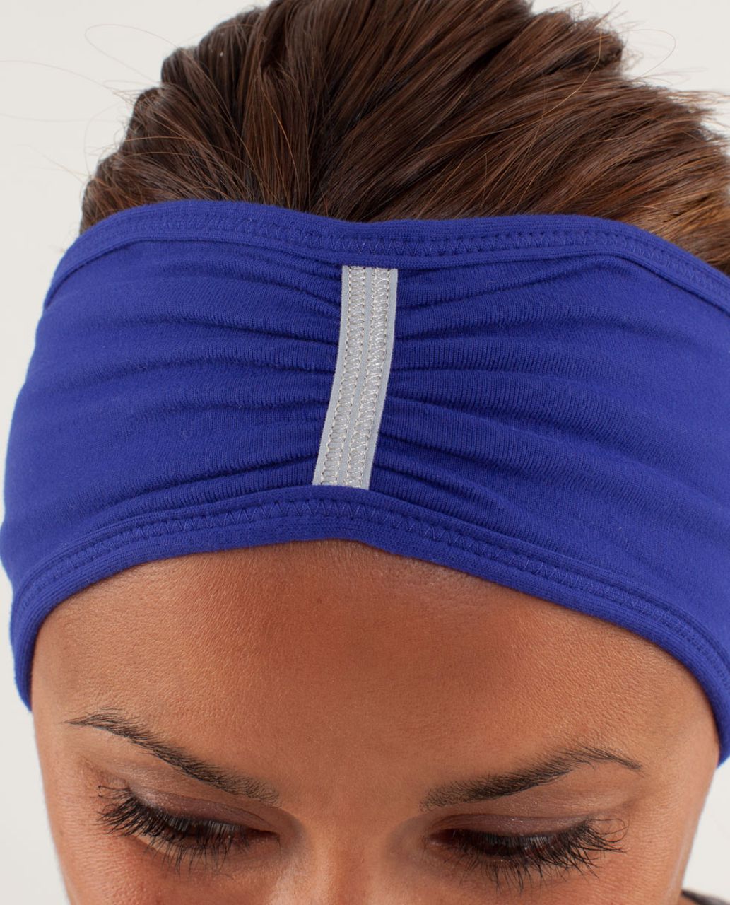 Lululemon Brisk Run Headband - Pigment Blue / Tonka Stripe Pigment Blue / Heathered Pigment Blue