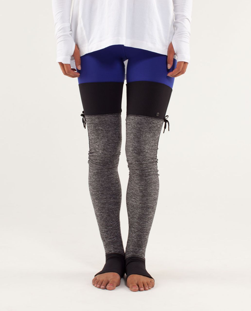 Lululemon Eternal Legwarmer - Heathered Black /  Black