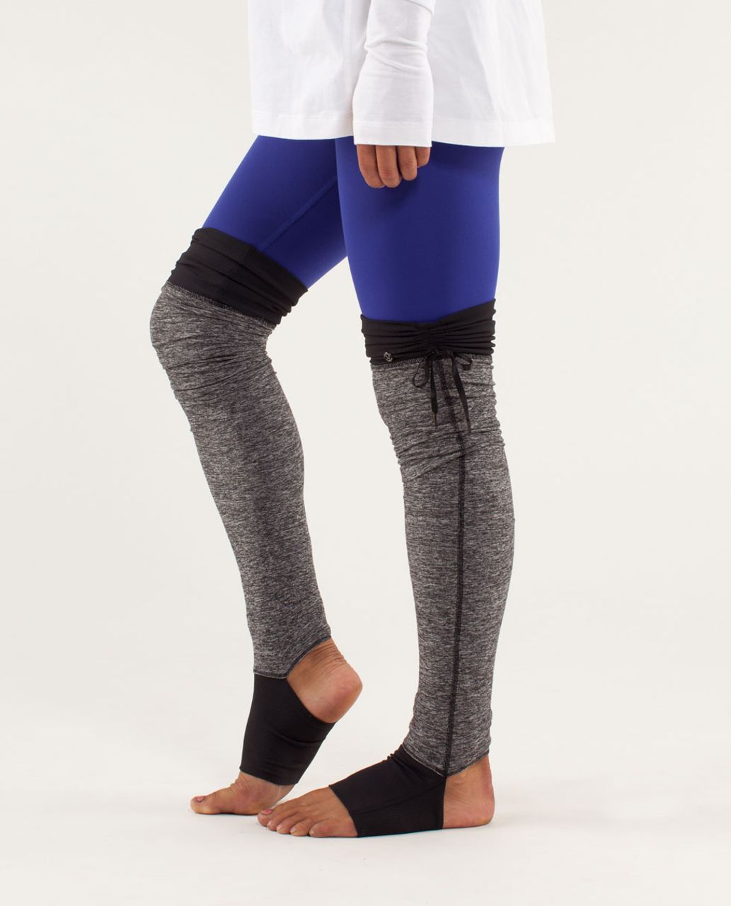 Lululemon Eternal Legwarmer - Heathered Black /  Black