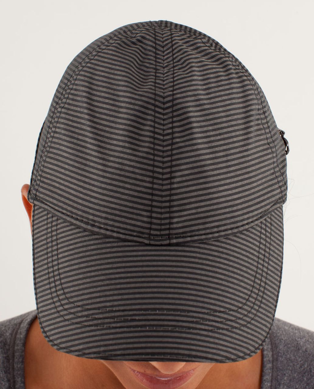 Lululemon Go The Distance Run Hat - Tonka Stripe Cashew / Heathered Black