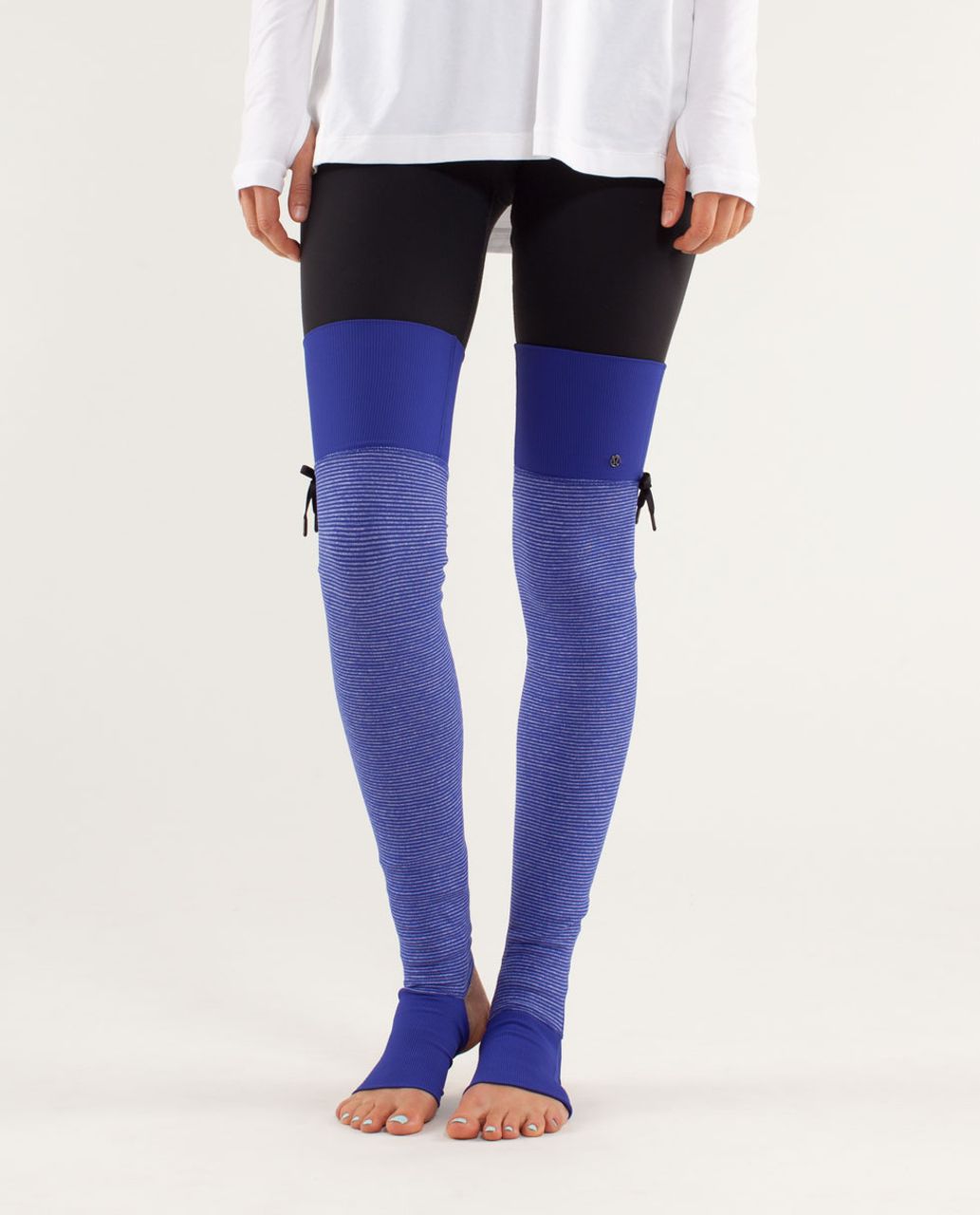 Lululemon Eternal Legwarmer - Tonka Stripe Pigment Blue / Heathered Pigment Blue / Pigment Blue