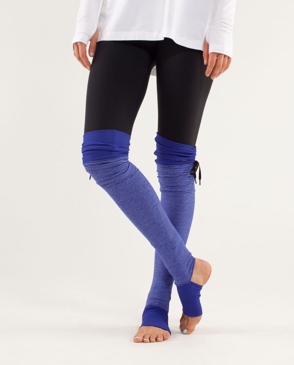 Lululemon Eternal Legwarmer - Tonka Stripe Pigment Blue / Heathered Pigment Blue / Pigment Blue