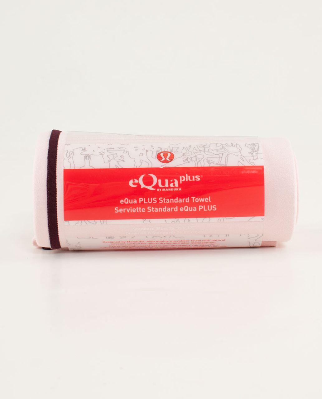 Lululemon Manduka Equa Towel Plus - Pretty Pink / Bordeaux Drama