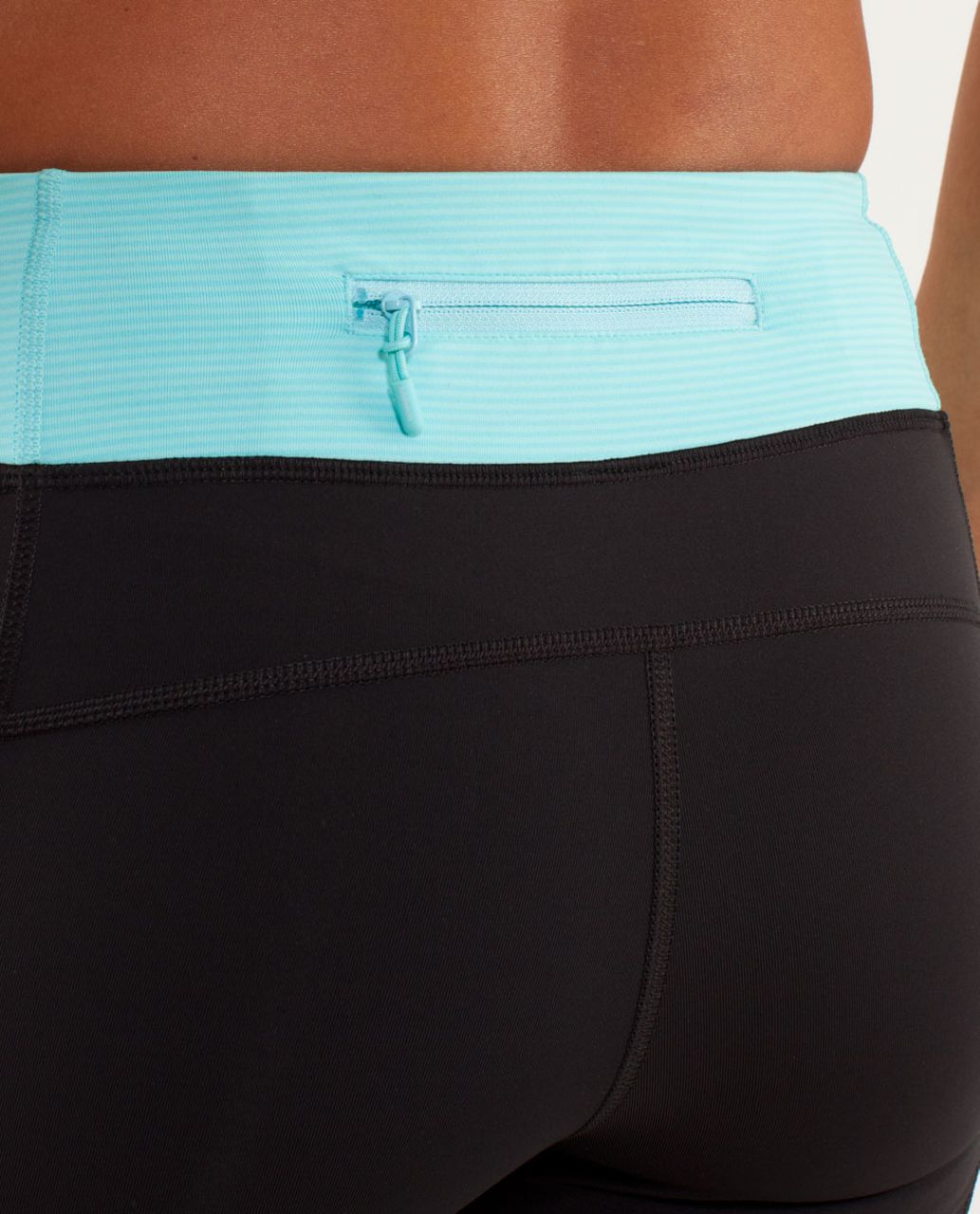 Lululemon Star Runner Tight - Black / Tonka Stripe Angle Blue / Angel Blue