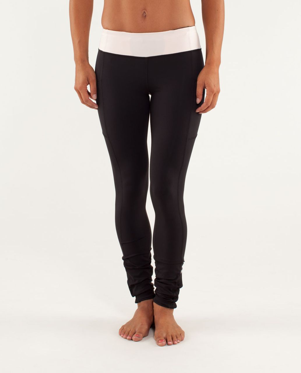 Lululemon Star Runner Tight - Black /  Pretty Pink