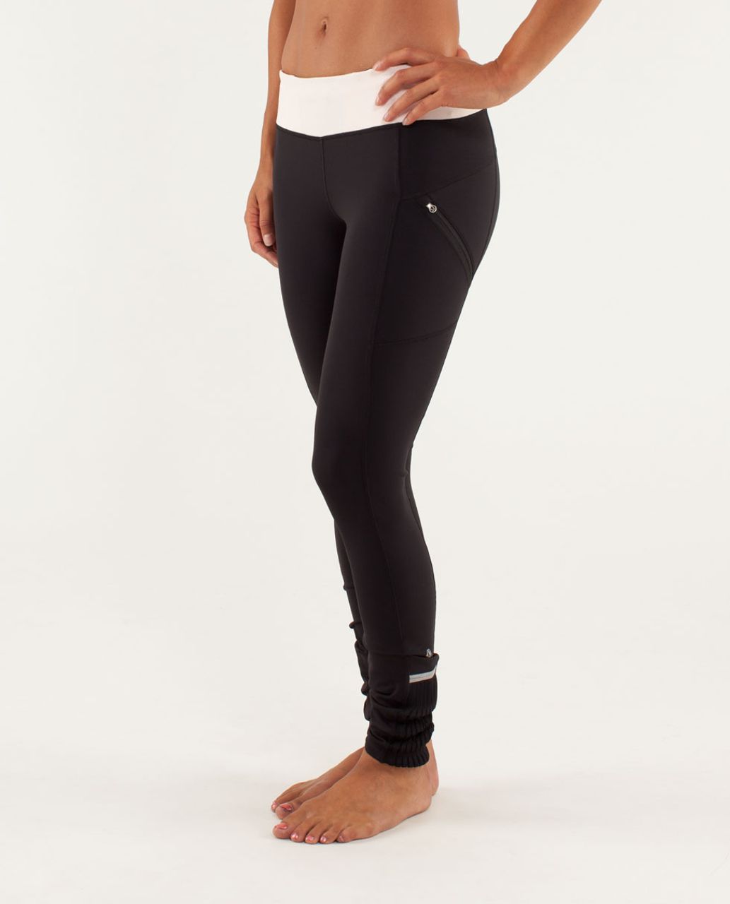 Lululemon Star Runner Tight - Black /  Pretty Pink