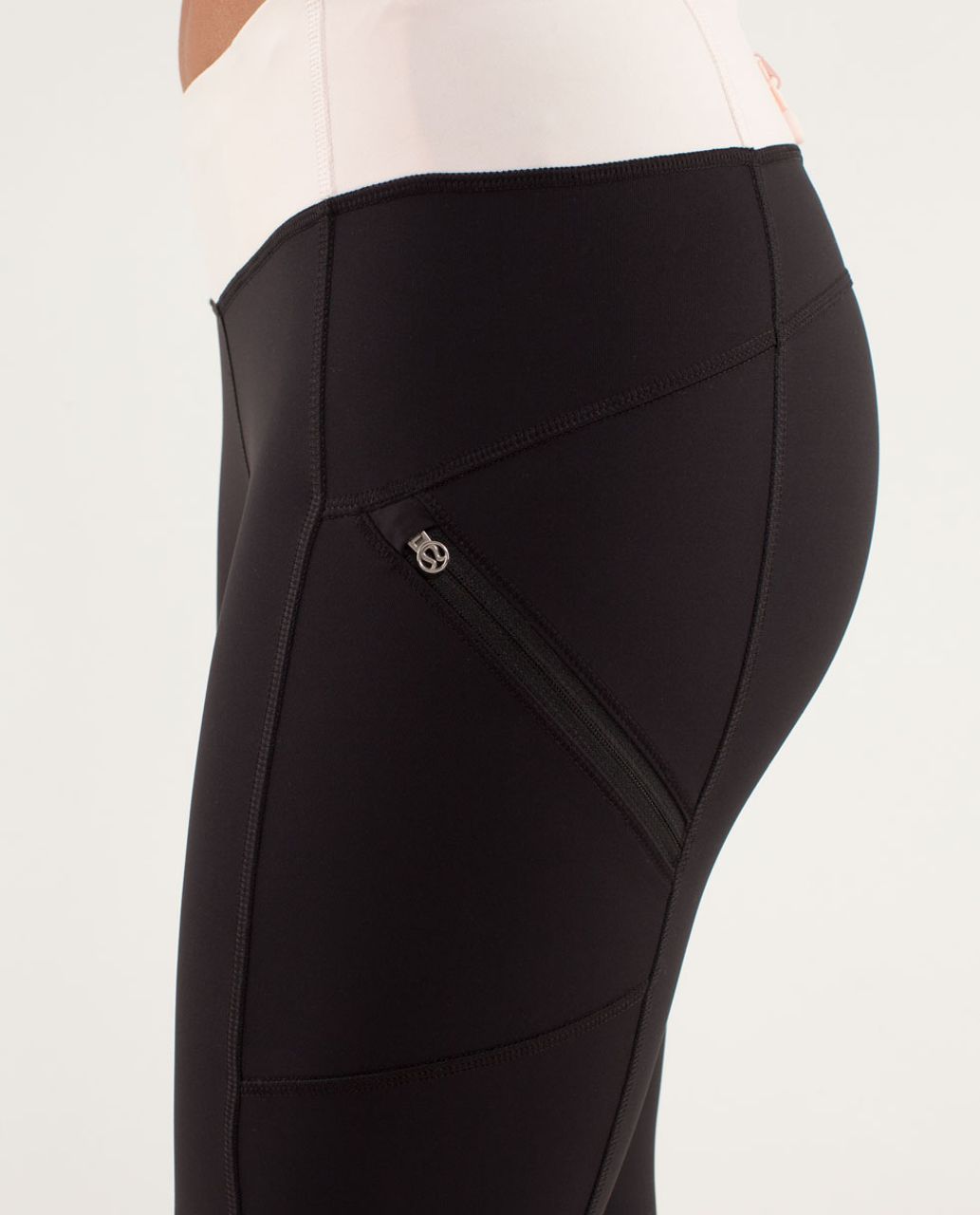 Lululemon Star Runner Tight - Black /  Pretty Pink