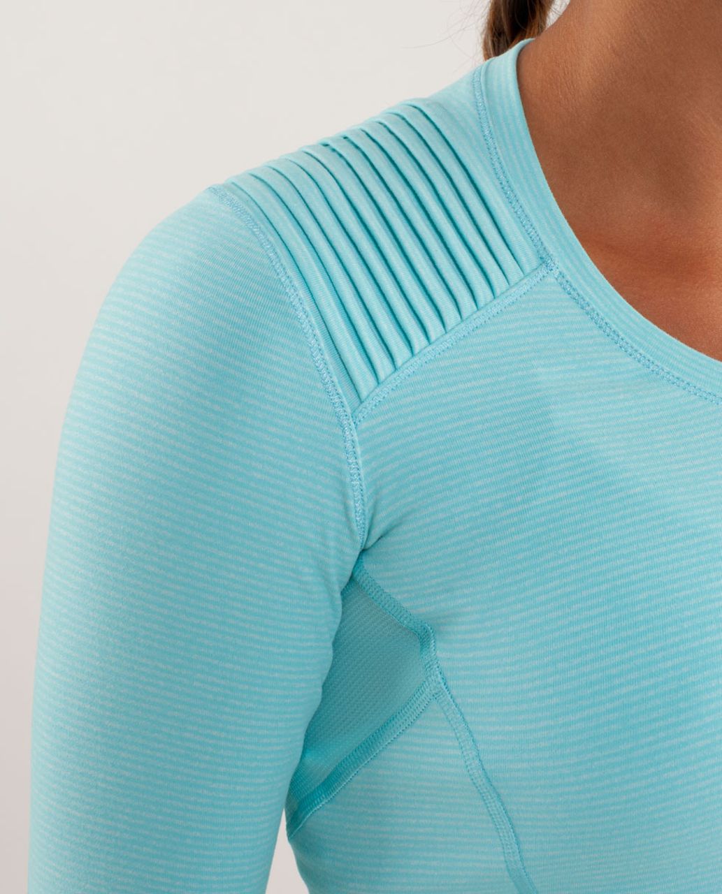 Lululemon Star Runner Long Sleeve - Tonka Stripe Angel Blue / Heathered Angel Blue / Angel Blue