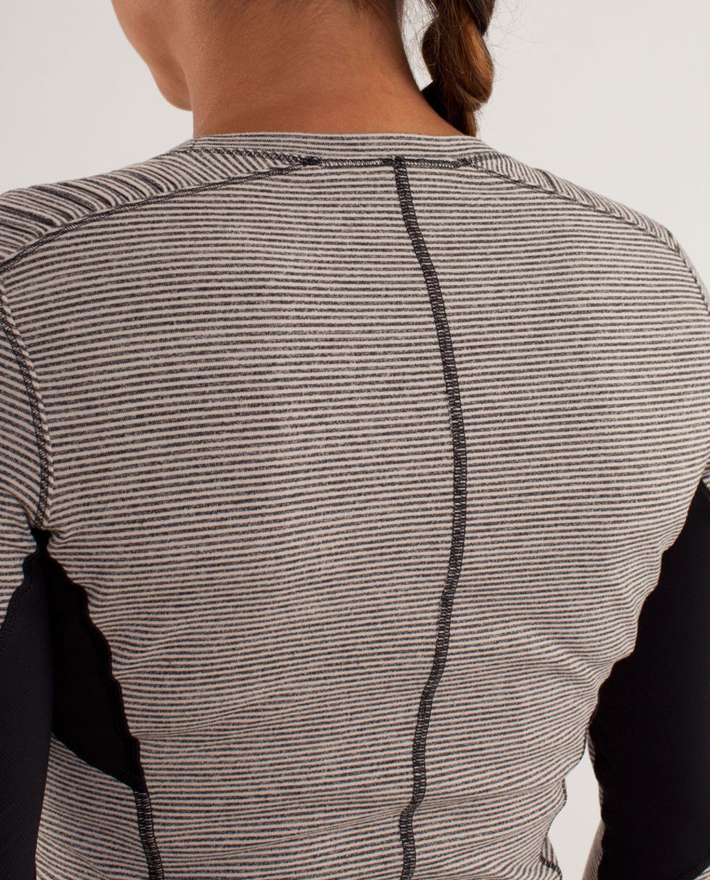 Lululemon Star Runner Long Sleeve - Tonka Stripe Cashew / Heathered Black / Black