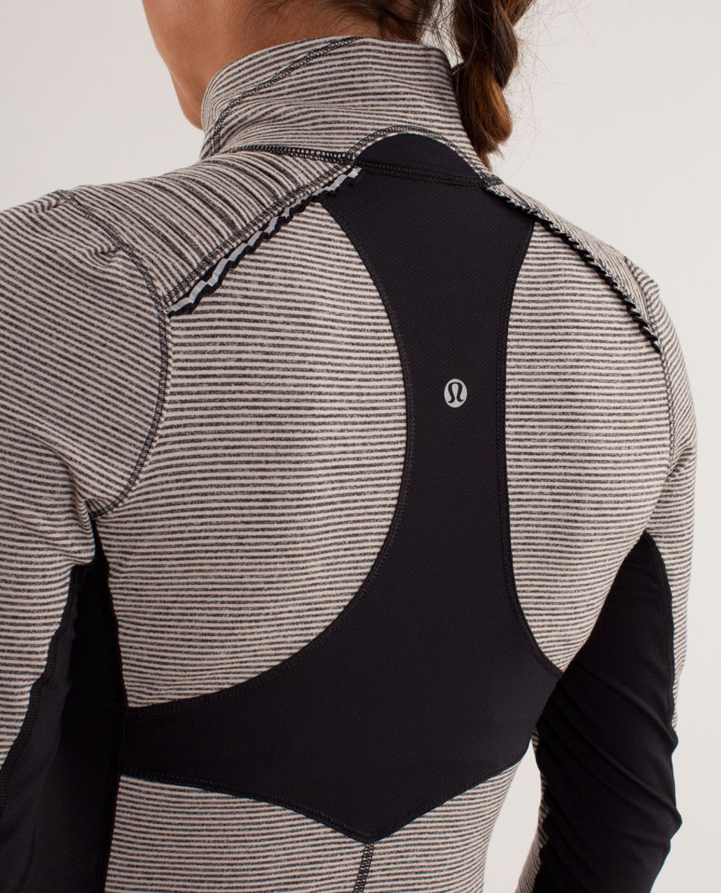 Lululemon Star Runner Pullover - Tonka Stripe Cashew / Heathered Black / Black