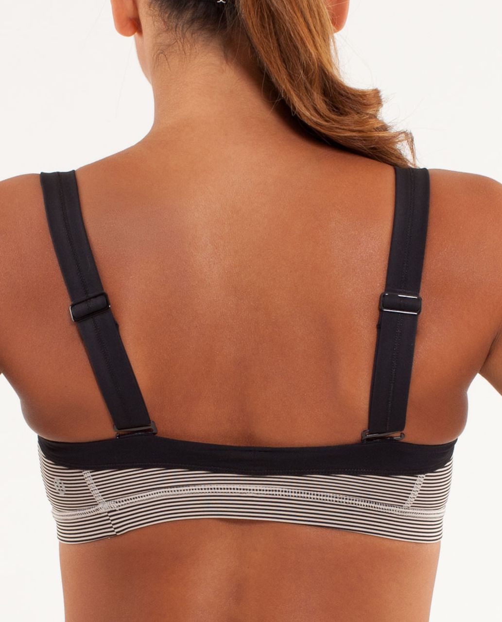 Lululemon Run:  Engage Bra - Tonka Stripe Cashew / Black