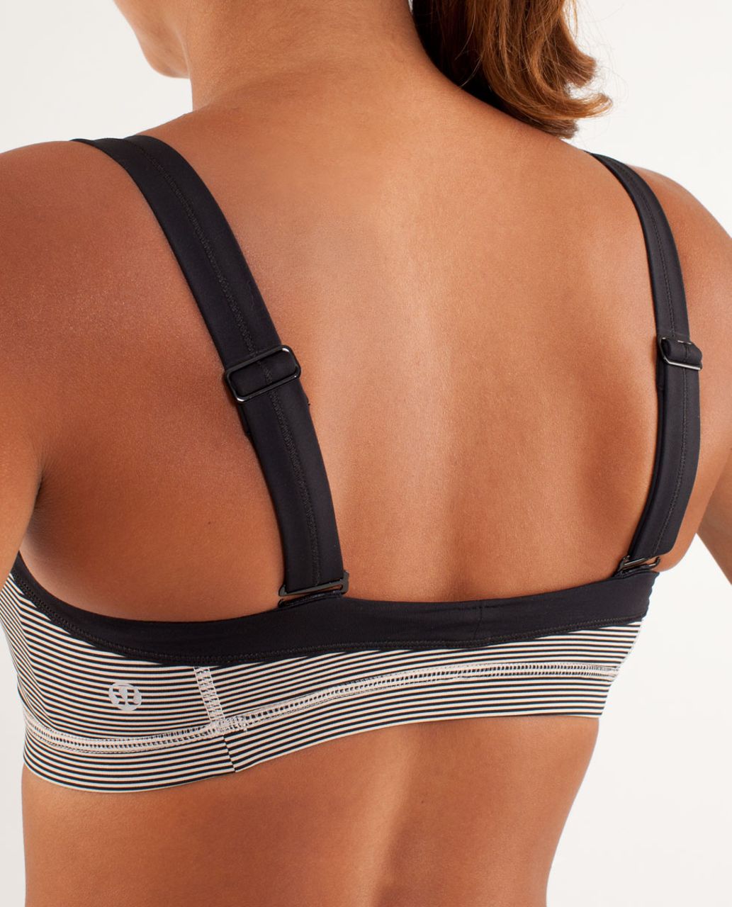 Lululemon Run:  Engage Bra - Tonka Stripe Cashew / Black