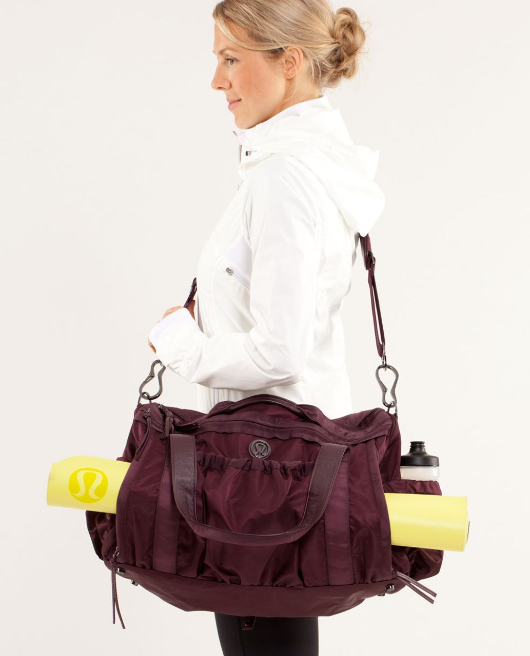 Lululemon Run Ways Duffel - Dottie Tribe White Black - lulu fanatics