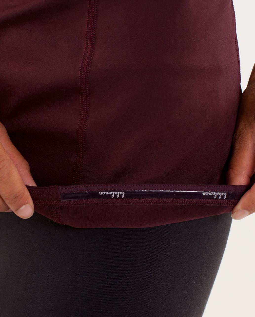 Lululemon Run:  Catch Me Tank - Bordeaux Drama / Tonka Stripe Bordeaux Drama