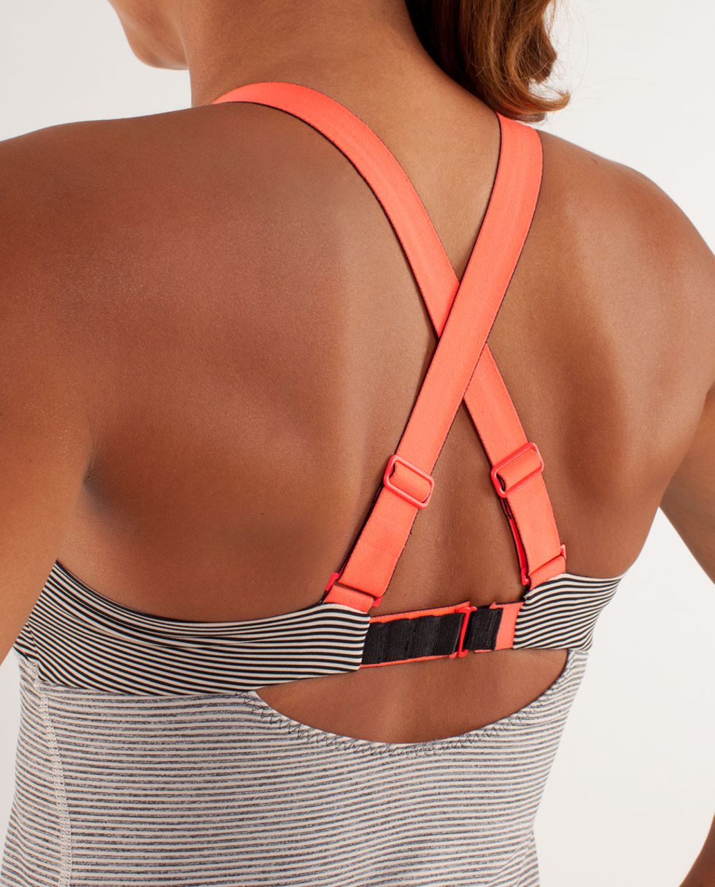 Lululemon Run:  Catch Me Tank - Tonka Stripe Cashew / Black