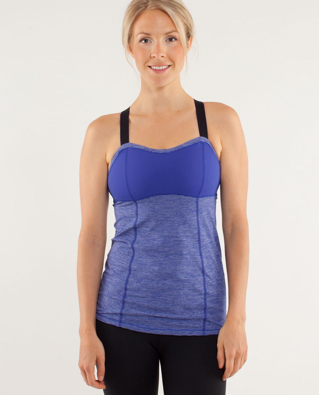 Lululemon Run:  Catch Me Tank - Tonka Stripe Pigment Blue