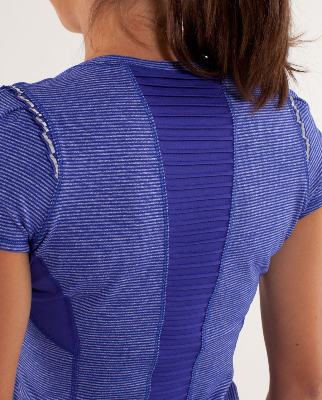 Lululemon Star Runner Short Sleeve - Tonka Stripe Pigment Blue / Heathered Pigment Blue / Pigment Blue