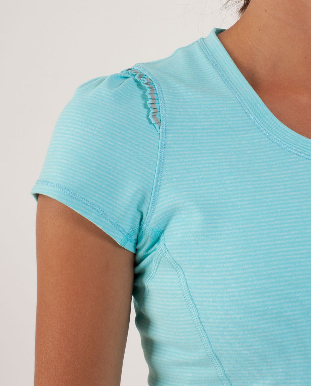 Lululemon Star Runner Short Sleeve - Tonka Stripe Angel Blue / Heathered Angel Blue / Angel Blue