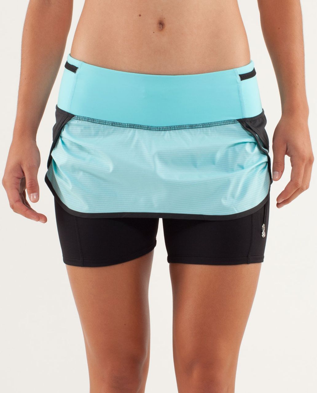 Lululemon Run:  Speed Squad Skirt - Tonka Stripe Angle Blue / Angel Blue / Black