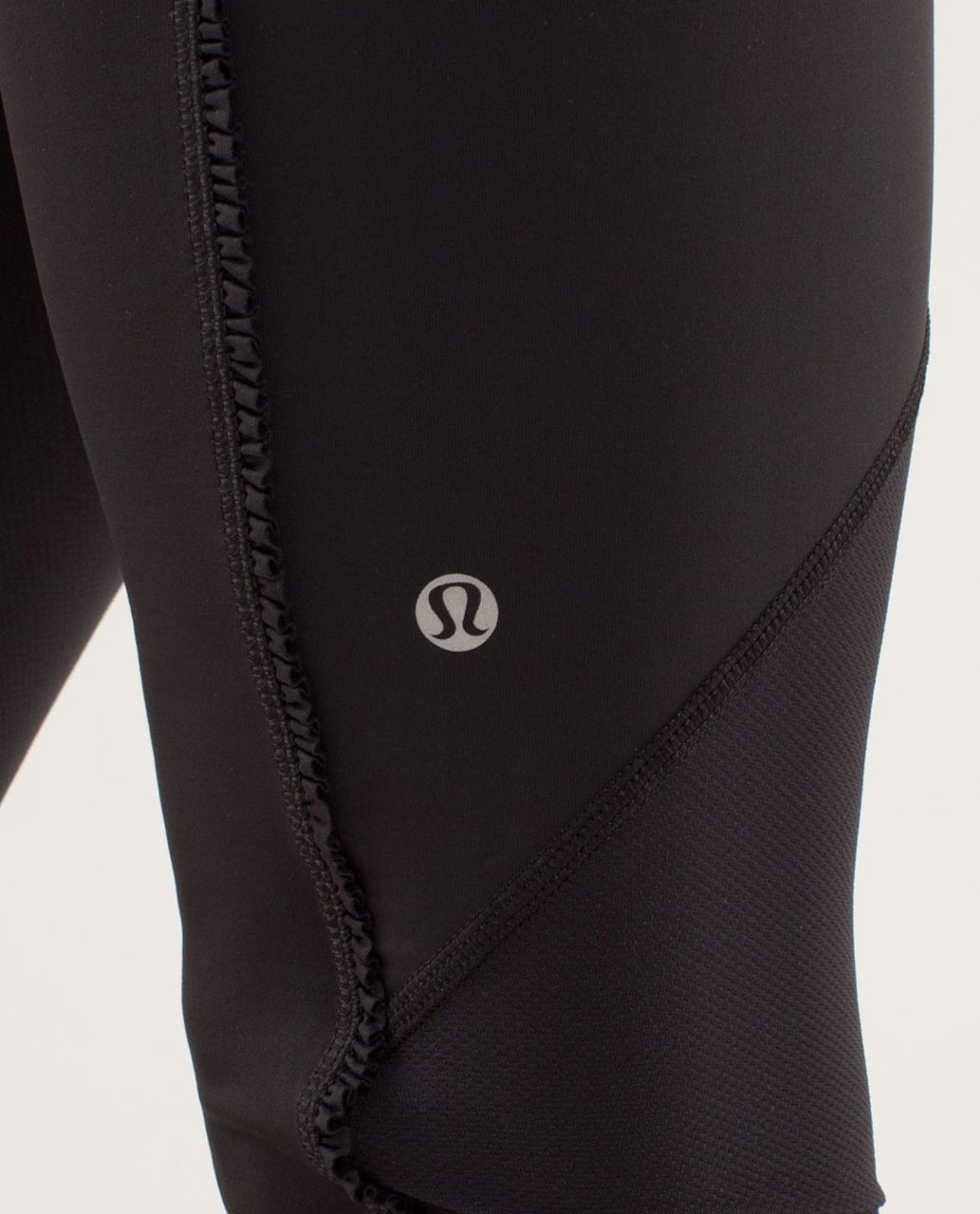 Lululemon Runnin' With My Homies Crop - Black / Milky Way Multi Print / Pigment Blue