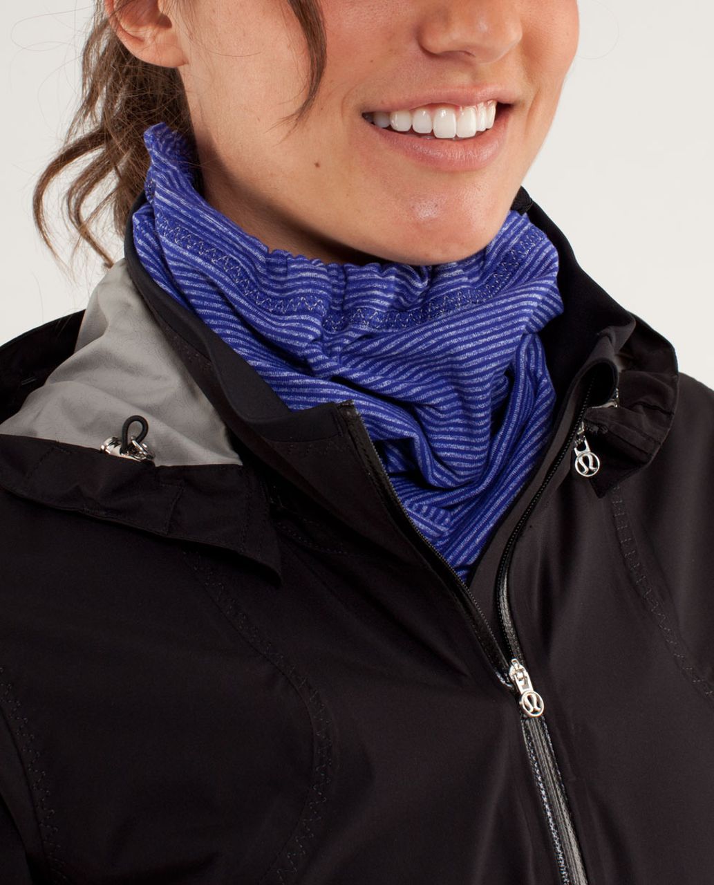 Lululemon Brisk Run Neck Warmer - Pigment Blue / Tonka Stripe Pigment Blue / Heathered Pigment Blue