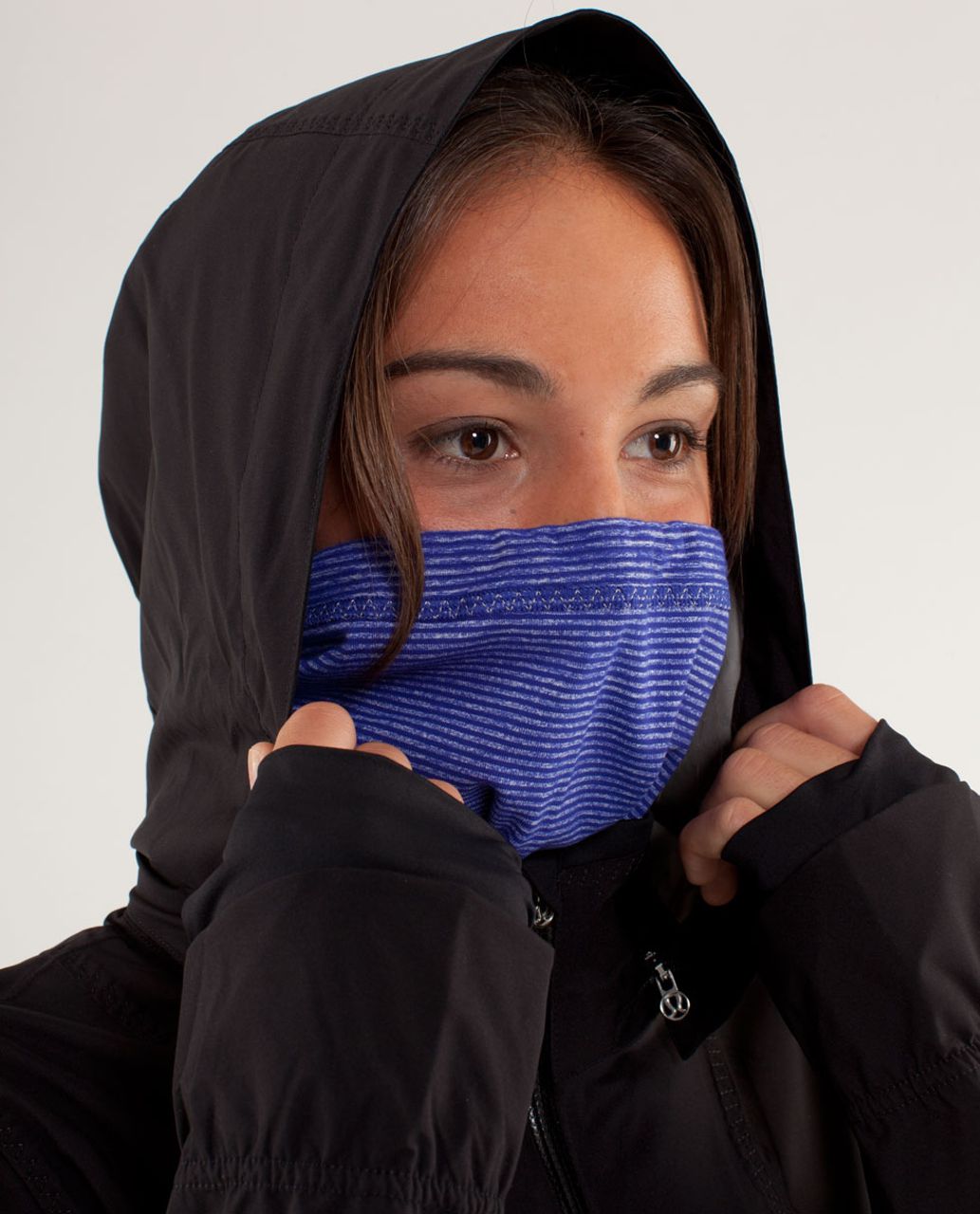 Lululemon Brisk Run Neck Warmer - Pigment Blue / Tonka Stripe Pigment Blue / Heathered Pigment Blue