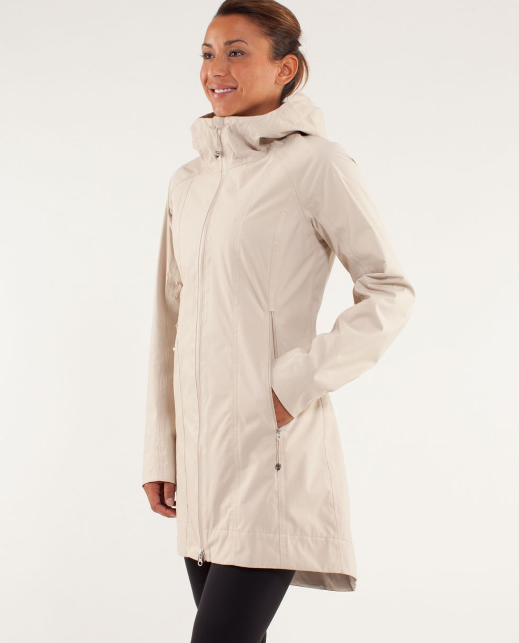 lululemon black raincoat