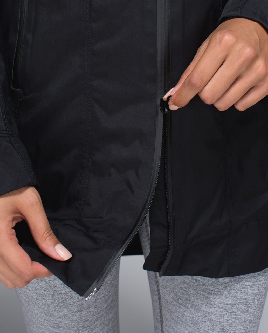 Lululemon Right As Rain Jacket - Black - lulu fanatics