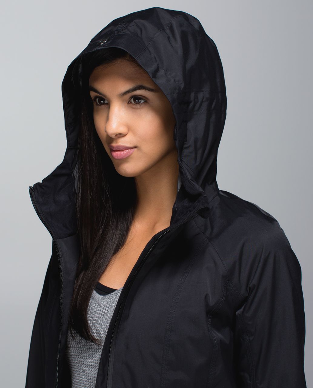 lululemon black raincoat