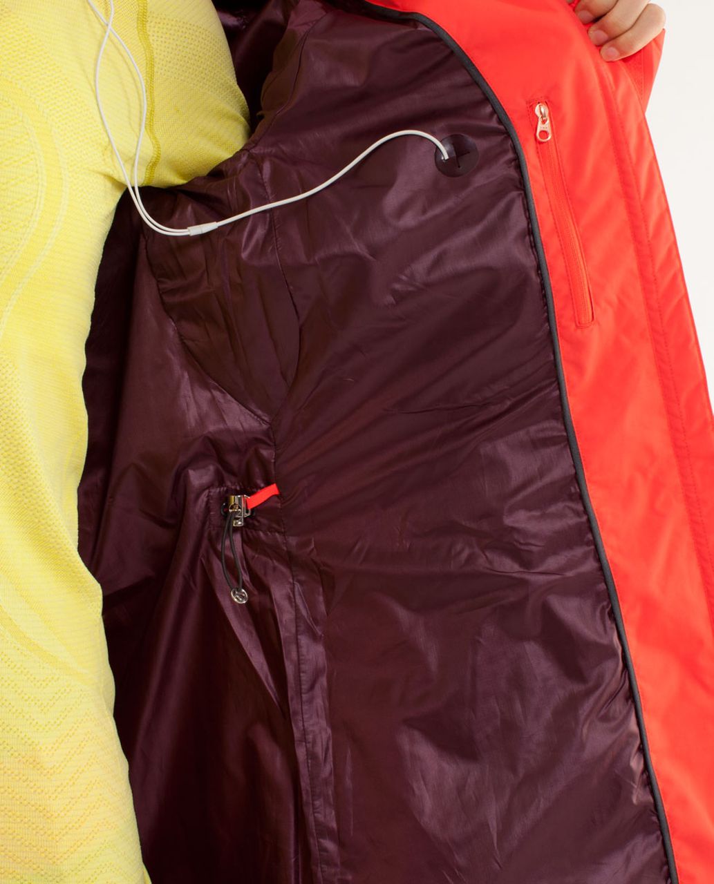 Lululemon Right As Rain Jacket - Flare / Bordeaux Drama