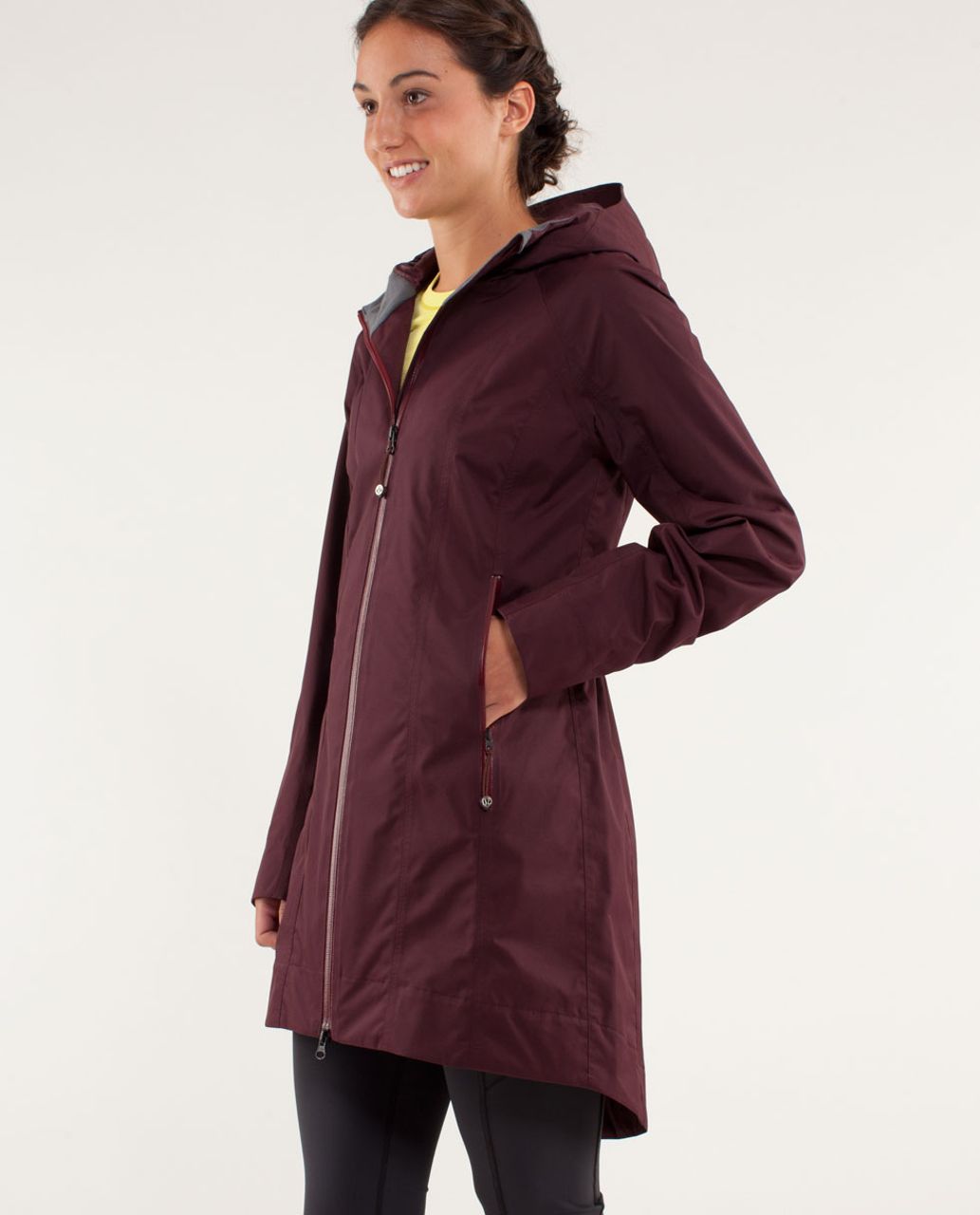 Lululemon Right As Rain Jacket - Bordeaux Drama / Black