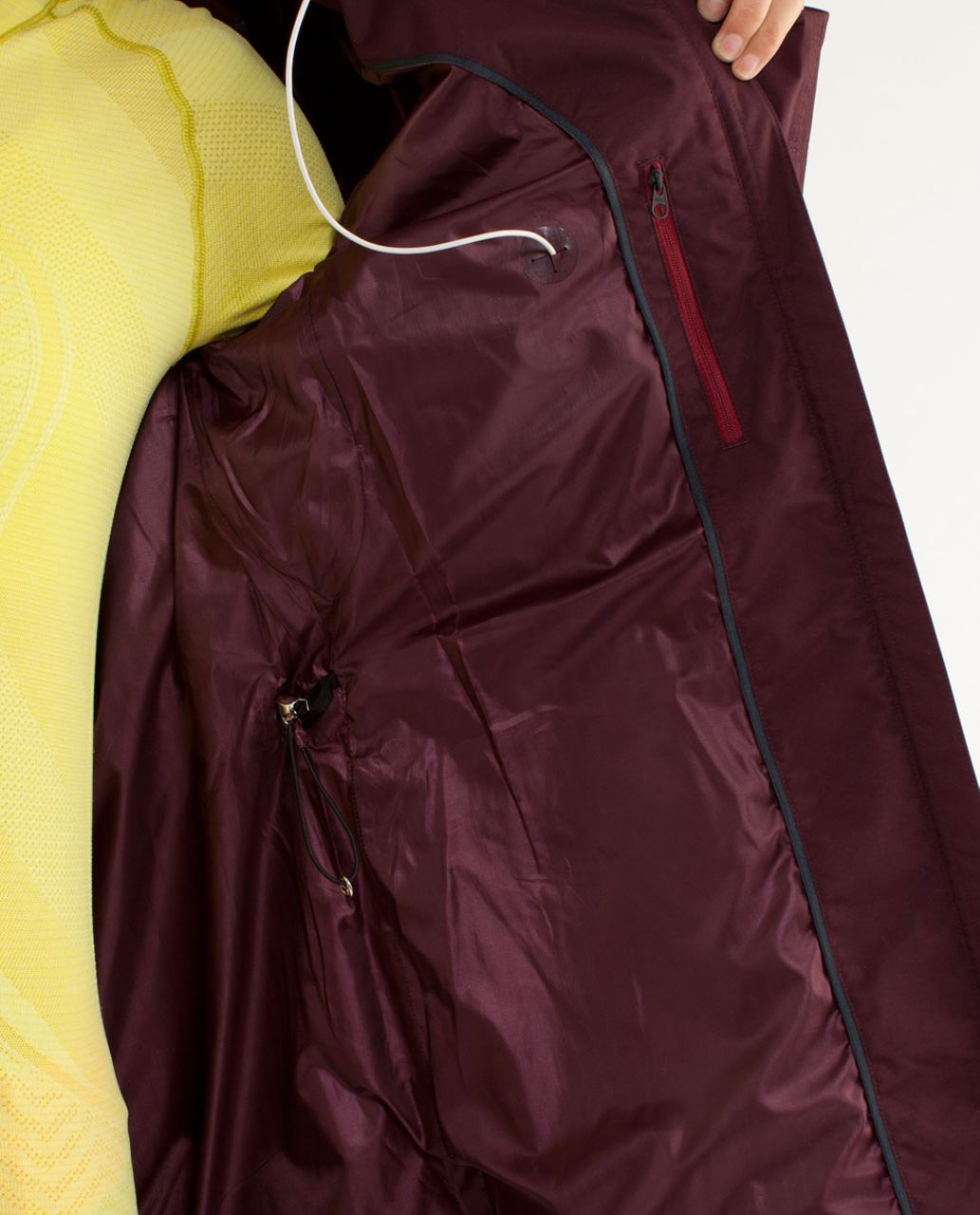 Lululemon Right As Rain Jacket - Bordeaux Drama / Black