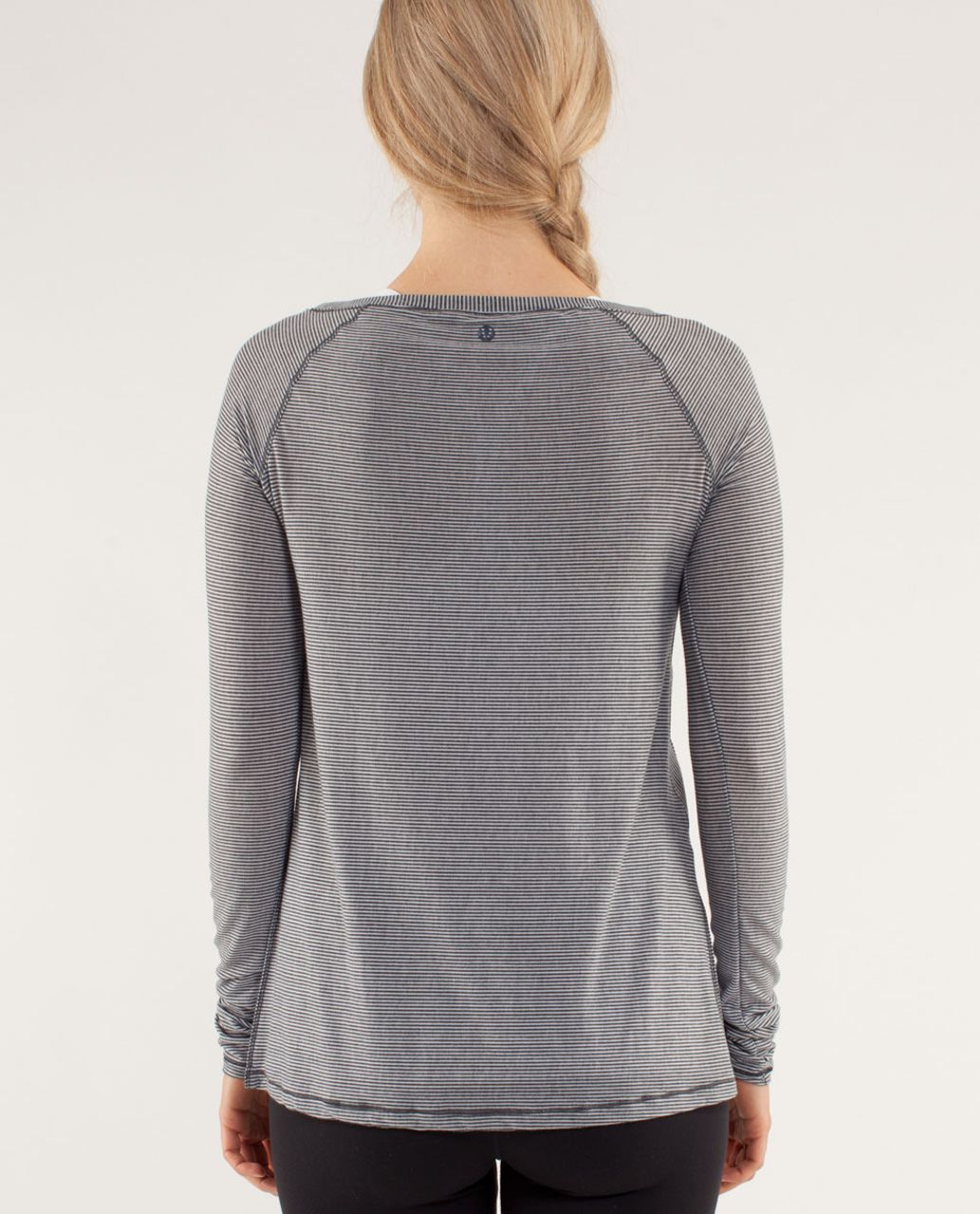 Lululemon Presence Of Mind Long Sleeve - Tonka Stripe Burnout Black