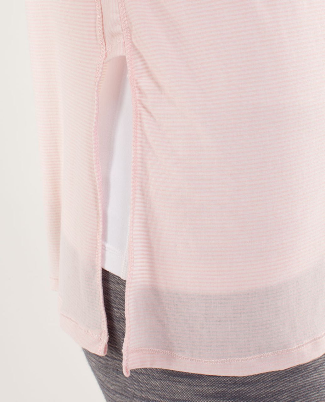 Lululemon Presence Of Mind Long Sleeve - Tonka Stripe Pretty Pink