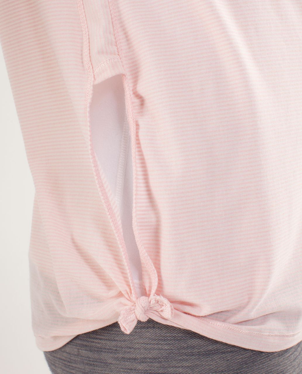 Lululemon Presence Of Mind Long Sleeve - Tonka Stripe Pretty Pink