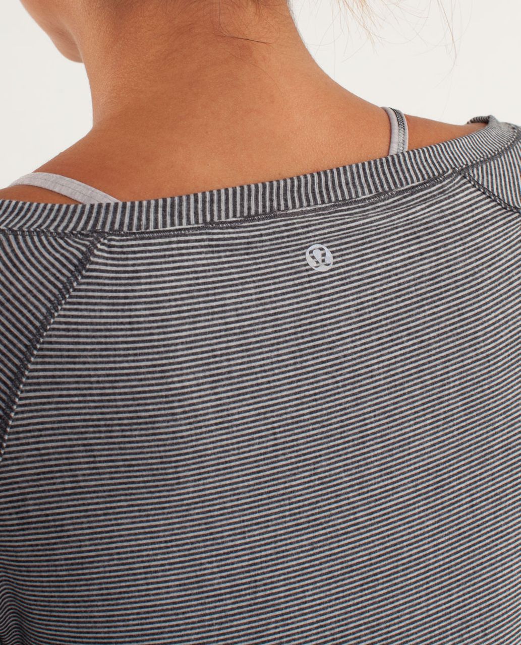 Lululemon Presence Of Mind Long Sleeve - Tonka Stripe Burnout Coal