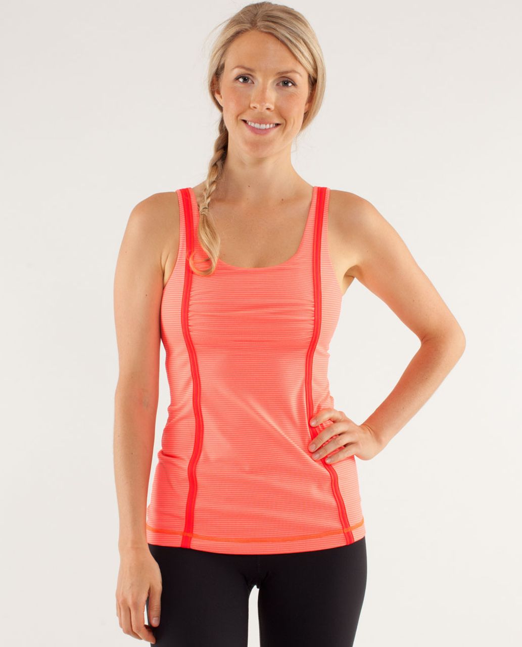 Lululemon Wholehearted Tank - Tonka Stripe Flare / Heathered Flare